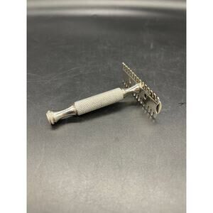 Vintage 1907 Durham Duplex Short Open Comb Double Blade Safety Razor *See Photos